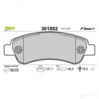 Тормозные колодки дисковые, комплект VALEO 301892 223710 3276423018923 HFNW ET - Изображение 7
