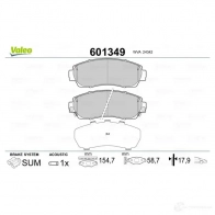 Тормозные колодки дисковые, комплект VALEO 233649 3276426013499 3 Q3DG 601349 - Изображение 2