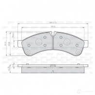 Тормозные колодки дисковые, комплект VALEO 245350 YG1AS 872231 2923 1