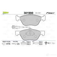 Тормозные колодки дисковые, комплект VALEO 77V 3I 223730 3276423019906 301990 - Изображение 2