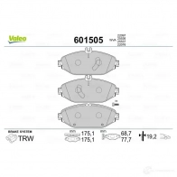 Тормозные колодки дисковые, комплект VALEO 601505 3276426015059 X WGNX 1206093120 - Изображение 2