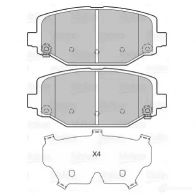 Тормозные колодки дисковые, комплект VALEO 3276426013130 RE 58P 233616 601313