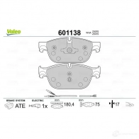 Тормозные колодки дисковые, комплект VALEO 233574 Z X4F8 3276426011389 601138 - Изображение 2