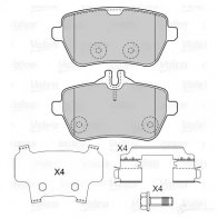 Тормозные колодки дисковые, комплект VALEO WOKL 85B Mercedes S-Class (W222) 4 Седан 4.0 S 560 Maybach (2283) 469 л.с. 2017 – 2025 601535 3276426015356