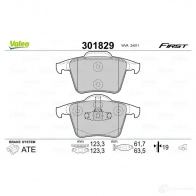 Тормозные колодки дисковые, комплект VALEO 3276423018299 301829 223682 Q OVNXG - Изображение 2