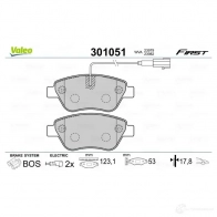 Тормозные колодки дисковые, комплект VALEO 3276423010514 223401 301051 EXDKP H - Изображение 6
