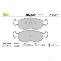 Тормозные колодки дисковые, комплект VALEO CCPP G9 302329 1437873863 - Изображение 2