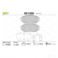 Тормозные колодки дисковые, комплект VALEO 601308 3276426013086 3GBDCF I 233612 - Изображение 2