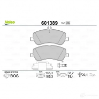 Тормозные колодки дисковые, комплект VALEO PEE GWH 1206092308 601389 3276426013895 - Изображение 2