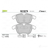 Тормозные колодки дисковые, комплект VALEO 6NN FH 223701 3276423018794 301879 - Изображение 2