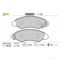 Тормозные колодки дисковые, комплект VALEO 598991 85NT 5N 1197959128 3276425989917 - Изображение 2