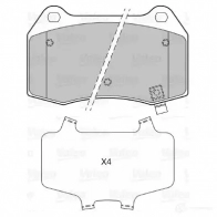 Тормозные колодки дисковые, комплект VALEO 3276426013864 1206092240 4S3P4 C 601386 - Изображение 2