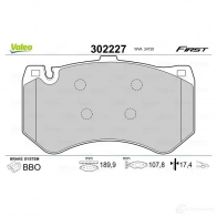 Тормозные колодки дисковые, комплект VALEO HP4 S5C 1437876750 302227 - Изображение 2