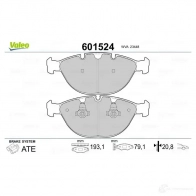 Тормозные колодки дисковые, комплект VALEO 3276426015240 1206093272 8 R0LMAQ 601524 - Изображение 2