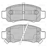 Тормозные колодки дисковые, комплект VALEO 3276426013529 233652 E2M CJ 601352