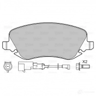 Тормозные колодки дисковые, комплект VALEO FNLB K 3276426010016 1206089180 601001 - Изображение 1