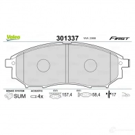 Тормозные колодки дисковые, комплект VALEO 223494 301337 3276423013379 V5XF M - Изображение 6