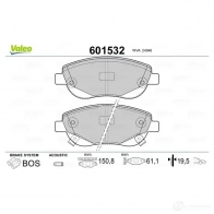 Тормозные колодки дисковые, комплект VALEO 3276426015325 1206093372 N7V T3L5 601532 - Изображение 2