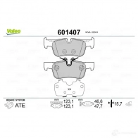 Тормозные колодки дисковые, комплект VALEO 601407 81 BTGQ 1206092454 3276426014076 - Изображение 2