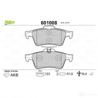 Тормозные колодки дисковые, комплект VALEO 3276426010085 O L4MA 233503 601008 - Изображение 2