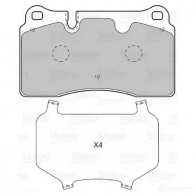 Тормозные колодки дисковые, комплект VALEO 3276425989948 0A6 0ACI 598994 Volkswagen Touareg (CR7) 3 2019 – 2020