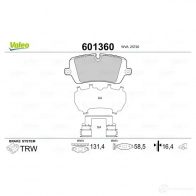 Тормозные колодки дисковые, комплект VALEO MJH T9XW 1206091998 3276426013604 601360 - Изображение 2