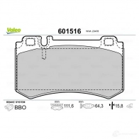 Тормозные колодки дисковые, комплект VALEO 1206093180 601516 3276426015165 6 MPHB2 - Изображение 2