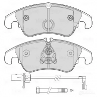 Тормозные колодки дисковые, комплект VALEO Audi A7 (4GA, F) 1 Спортбек 4.0 S7 Quattro 420 л.с. 2012 – 2015 601714 ZY VZ5