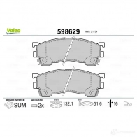 Тормозные колодки дисковые, комплект VALEO 233084 598629 3T NW9G 3276425986299 - Изображение 2