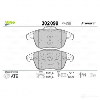Тормозные колодки дисковые, комплект VALEO 1205903168 WG PUX 302099 3276423020995 - Изображение 5