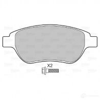 Тормозные колодки дисковые, комплект VALEO 598465 Z0UT1 232938 2360 0 - Изображение 6