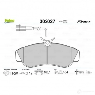 Тормозные колодки дисковые, комплект VALEO 3276423020278 302027 2UH DFM 1205902096 - Изображение 2