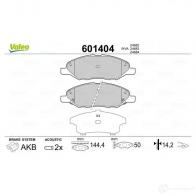 Тормозные колодки дисковые, комплект VALEO 3276426014045 N1PE 9O 1197959250 601404 - Изображение 2