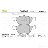 Тормозные колодки дисковые, комплект VALEO HO VCC 301065 3276423010651 223412 - Изображение 2