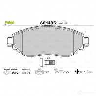 Тормозные колодки дисковые, комплект VALEO K78 OM 3276426014854 233674 601485 - Изображение 2