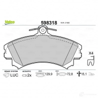 Тормозные колодки дисковые, комплект VALEO 232817 7WFHWV 2 1920 598318 - Изображение 2