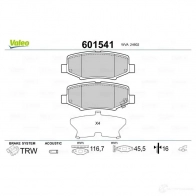 Тормозные колодки дисковые, комплект VALEO 601541 6 O1EE 3276426015417 1206093458 - Изображение 2