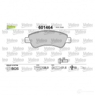 Тормозные колодки дисковые, комплект VALEO 233660 3276426014649 601464 S5M ZG - Изображение 2