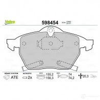 Тормозные колодки дисковые, комплект VALEO SHBL2WI 598454 232927 2305 7 - Изображение 2