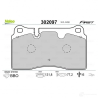 Тормозные колодки дисковые, комплект VALEO 3276423020971 1205903140 I Y5R27 302097 - Изображение 2