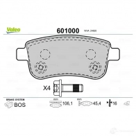 Тормозные колодки дисковые, комплект VALEO 3276426010009 UX7ICY 7 233496 601000 - Изображение 2