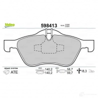 Тормозные колодки дисковые, комплект VALEO GA 39WFD 232886 3276425984134 598413 - Изображение 2