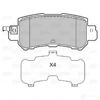 Тормозные колодки дисковые, комплект VALEO E8GS P 1206091954 3276426013550 601355 - Изображение 2