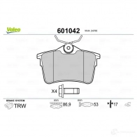 Тормозные колодки дисковые, комплект VALEO 233533 3276426010429 CD O92 601042 - Изображение 7