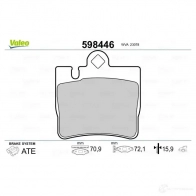 Тормозные колодки дисковые, комплект VALEO 230 78 232919 MQMI6 598446 - Изображение 2