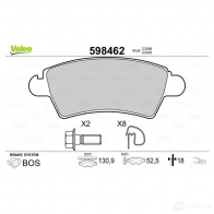Тормозные колодки дисковые, комплект VALEO OL0TF 232935 23 396 598462 - Изображение 2