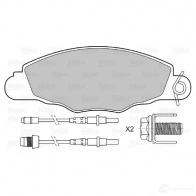 Тормозные колодки дисковые, комплект VALEO 598420 C8FCSL Citroen Xantia 1 (X1, X2) Хэтчбек 2.0 HDI 109 109 л.с. 1999 – 2003 231 34