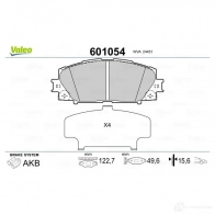 Тормозные колодки дисковые, комплект VALEO 3276426010542 601054 1206089938 A 5IKAWF - Изображение 2