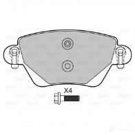 Тормозные колодки дисковые, комплект VALEO Ford Mondeo 3 (GE, B5Y) Хэтчбек 2.0 16V TDDi / TDCi 115 л.с. 2000 – 2007 598434 23 557 BOTCY