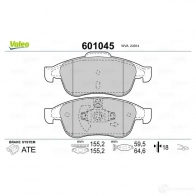 Тормозные колодки дисковые, комплект VALEO 601045 233536 JB OLZ4 3276426010450 - Изображение 6